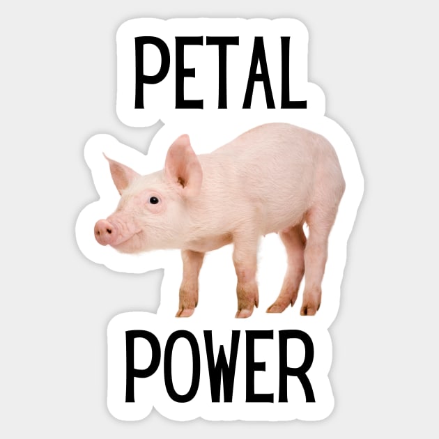 Petal Power Kirk’s Pig Sticker by AnnttMnd